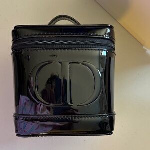 Dior Black Patent Make-Up Travel Case GWP